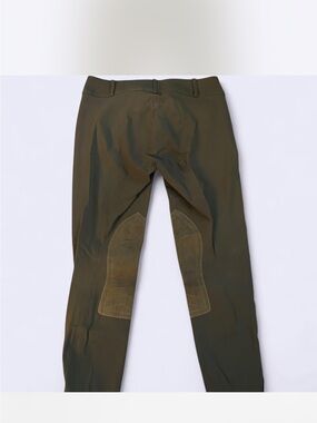 The Tailored Sportsman Olive Women’s Riding Breeches with Knee Patches